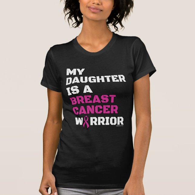 T-shirt Guerrier/Bloc/Fille...Cancer du sein (Devant)
