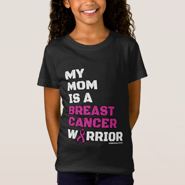 T-Shirt Guerrier/Bloque/Maman...Cancer du sein (Devant)