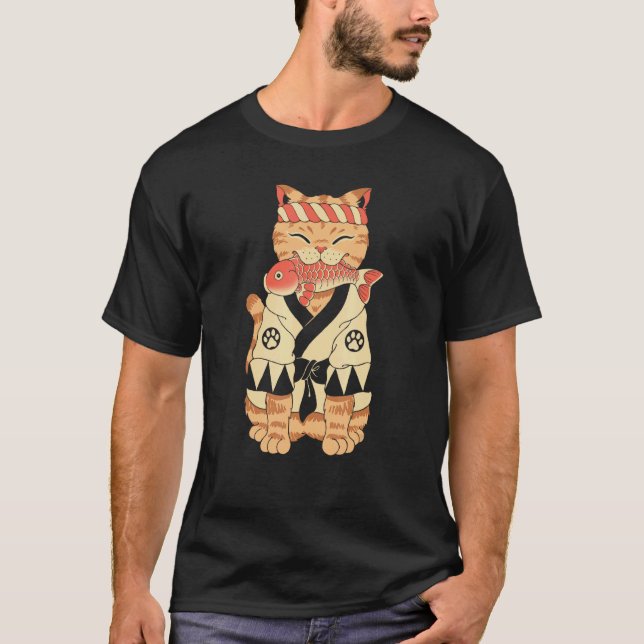 T-shirt Guerrier Chat Miaoustre (Devant)
