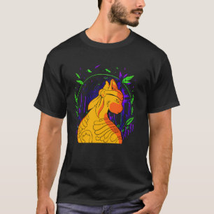 T-shirt Guerrier Chat Ninja Drôle
