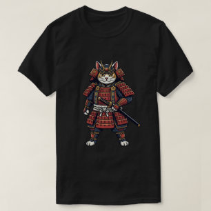 T-shirt Guerrier Chat Samouraï Brave
