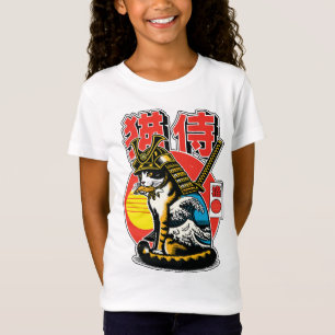 T-Shirt Guerrier Chat Samouraï – Tatouage Vague Japonaise