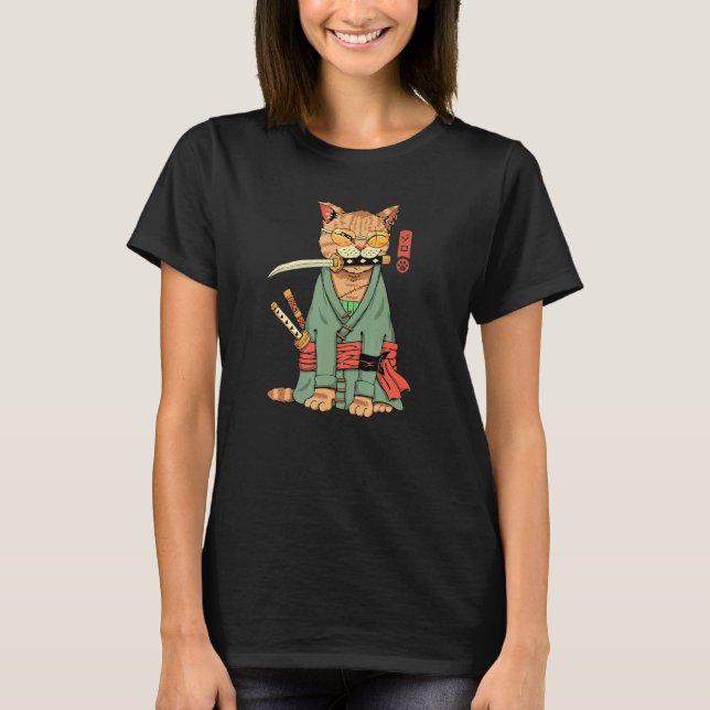 T-shirt Guerrier chat Zoro (Devant)