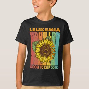 T-shirt Guerrier contre la leucémie tournesol choisit de c