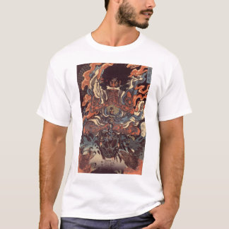 T-shirt Guerrier contre le serpent de démon