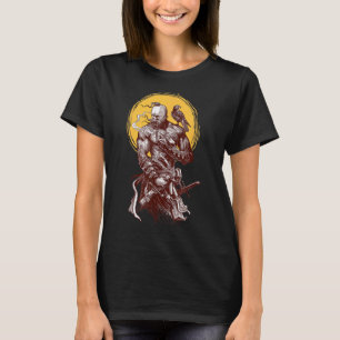 T-shirt Guerrier cosaque ukrainien tenant une épée combatt