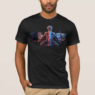 T-shirt Guerrier d'anime Épique - Bataille de foudre de fe
