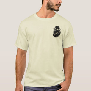 T-shirt Guerrier d'anime sombre Ninja bandagé Art Grunge