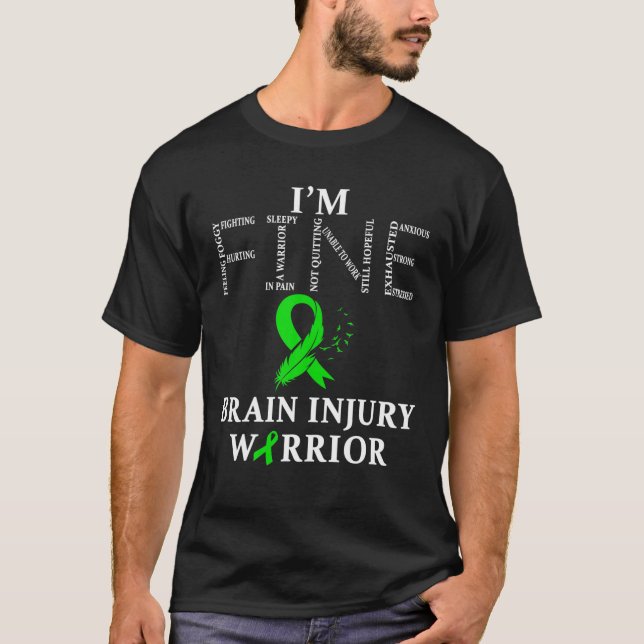 T-shirt Guerrier de blessure au cerveau (Devant)