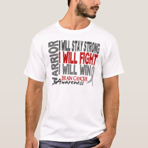 T-shirt Guerrier de cancer du cerveau