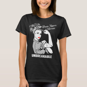 T-shirt Guerrier de cancer du cerveau incassable