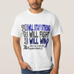 T-shirt Guerrier de cancer du rectum