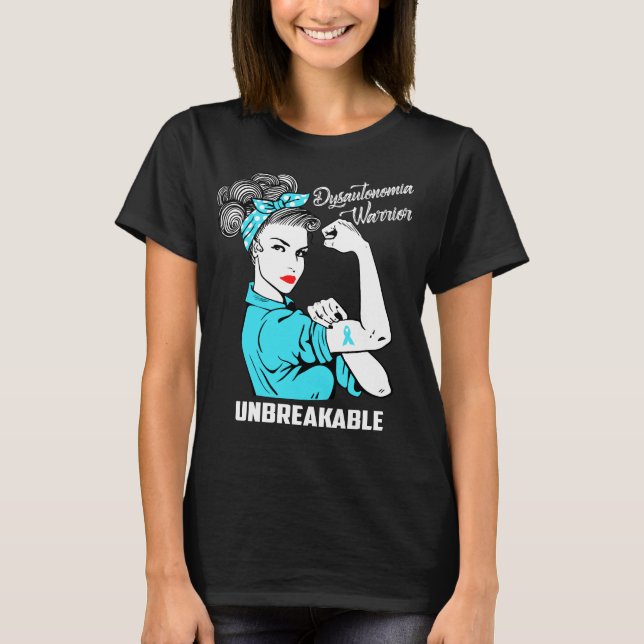 T-shirt Guerrier de dysautonomie incassable (Devant)