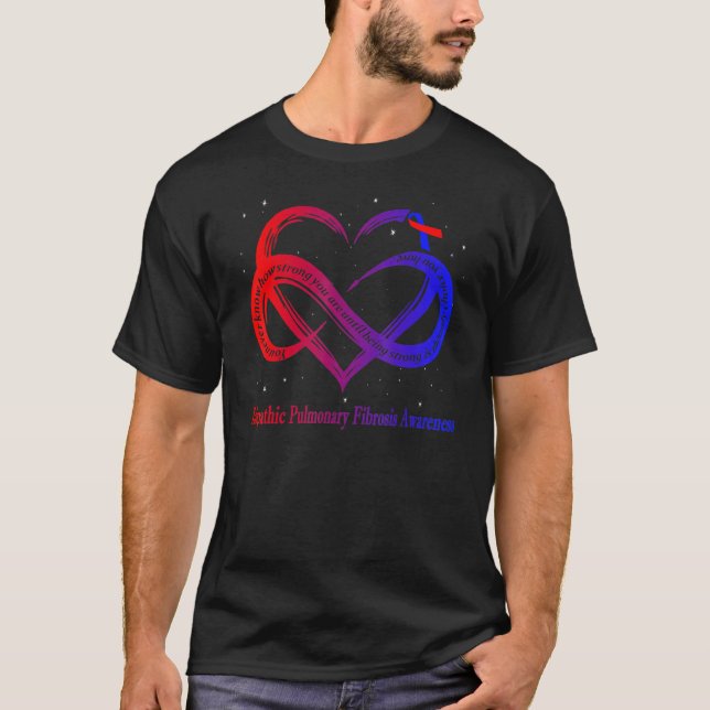T-shirt Guerrier de fibrose pulmonaire idiopathique (Devant)