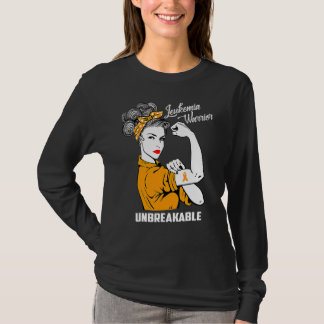 T-shirt Guerrier de la leucémie Indestructible Sensibilisa