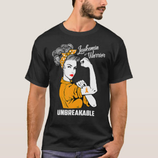 T-shirt Guerrier de la leucémie Sensibilisation incassable