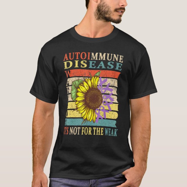 T-shirt Guerrier de la maladie auto-immune 1 (Devant)