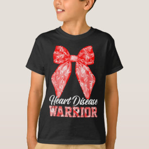 T-shirt Guerrier de la maladie cardiaque Ruban rouge Malad