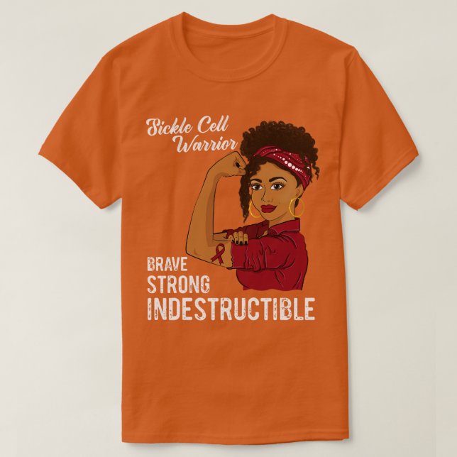 T-shirt Guerrier de la maladie de la faucille Indestructib (Design devant)