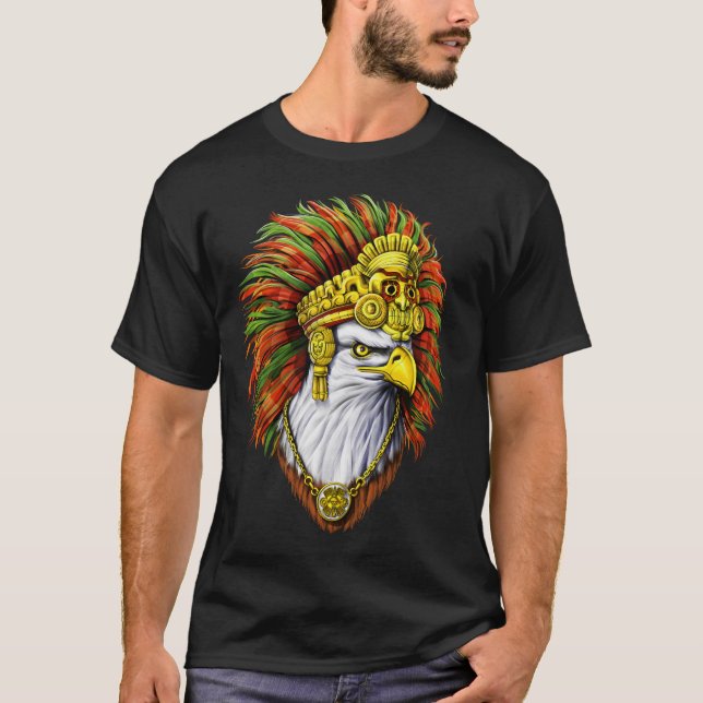 T-shirt Guerrier de l'Aigle Aztèque (Devant)