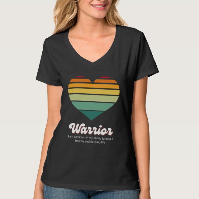 T-shirt Guerrier de l'insuffisance cardiaque congestive Mo (Devant)