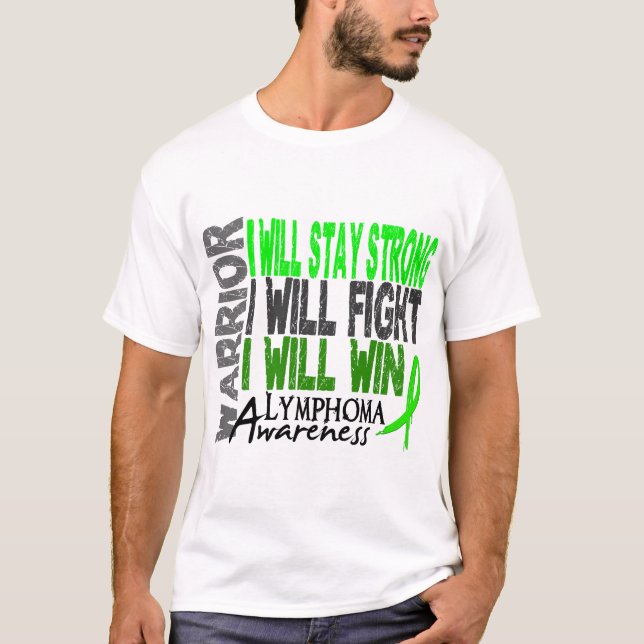 T-shirt Guerrier de lymphome (Devant)