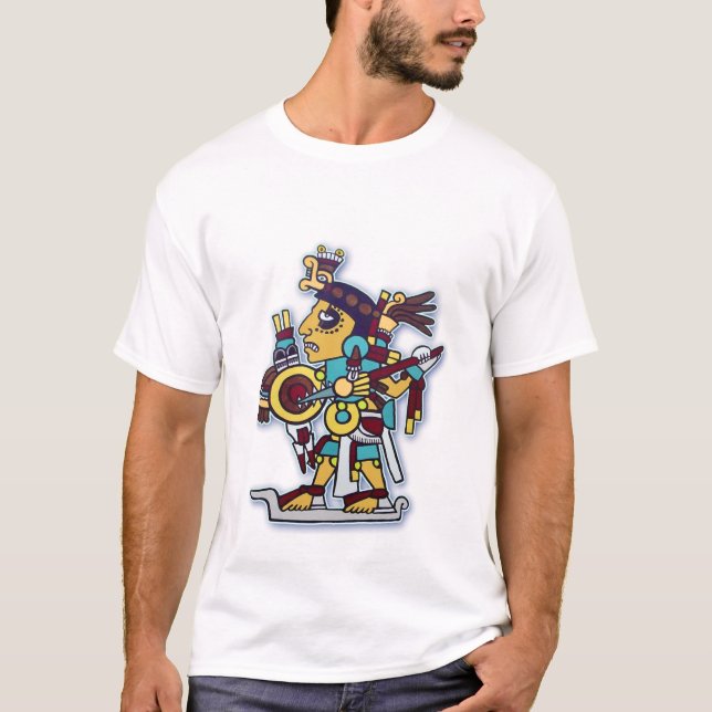 T-shirt guerrier de mixtec (Devant)