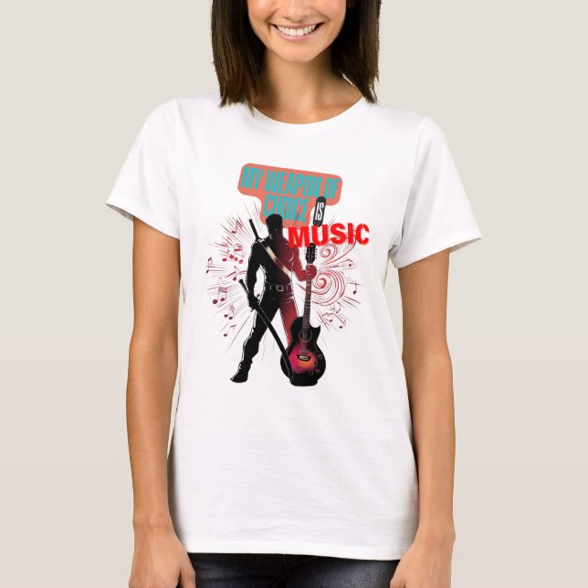T-shirt Guerrier de musique (Devant)
