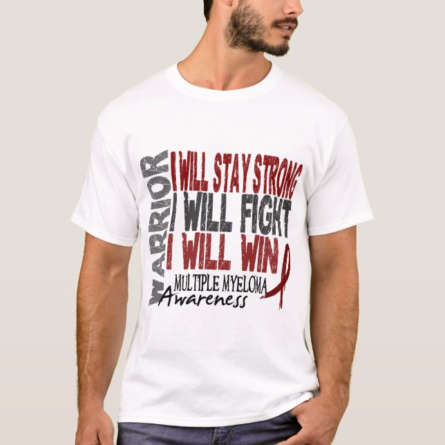 T-shirt Guerrier de myélome multiple (Devant)