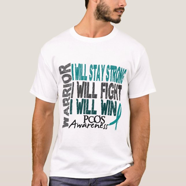 T-shirt Guerrier de PCOS (Devant)