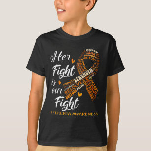 T-shirt Guerrier de sensibilisation à la leucémie Son comb