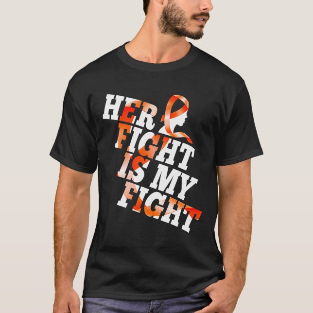 T-shirt Guerrier de sensibilisation à la leucémie Son comb (Devant)