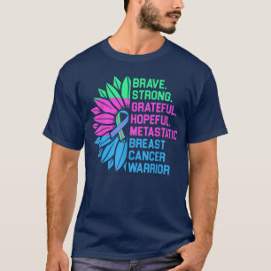 T-shirt Guerrier de sensibilisation au cancer du sein méta