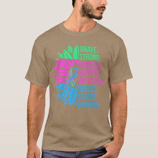 T-shirt Guerrier de sensibilisation au cancer du sein méta