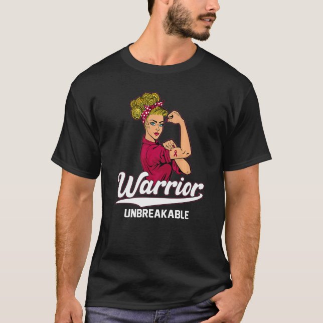 T-shirt Guerrier de sensibilisation au myélome multiple Gi (Devant)