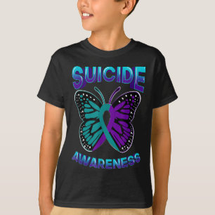 T-shirt Guerrier de sensibilisation au suicide Purple &amp