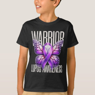 T-shirt Guerrier de sensibilisation Lupus Survivant Purple