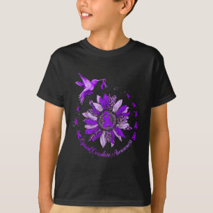 T-shirt Guerrier de surdose d'opioïde de colibri violet