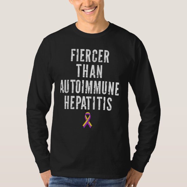 T-shirt Guerrier de survivant de l'hépatite auto-immune 23 (Devant)