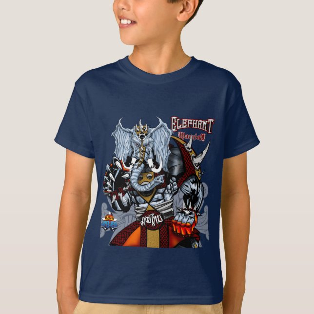 T-shirt Guerrier d'éléphant - Muay-Thaïlandais - 3 (Devant)