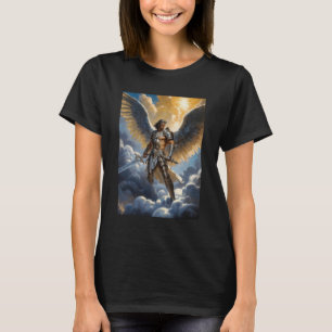 T-shirt Guerrier d'or de l'Archange Michel du Ciel