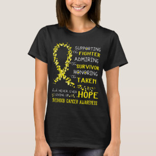 T-shirt Guerrier du cancer de l'enfance en soutien à la lu