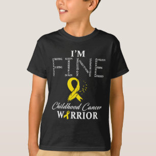 T-shirt Guerrier du cancer de l'enfant Je vais bien
