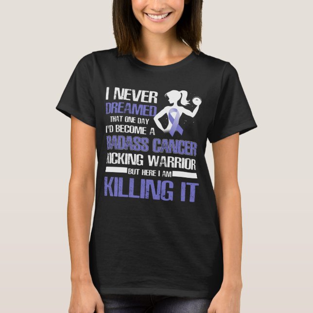 T-shirt guerrier du cancer de l'estomac (Devant)