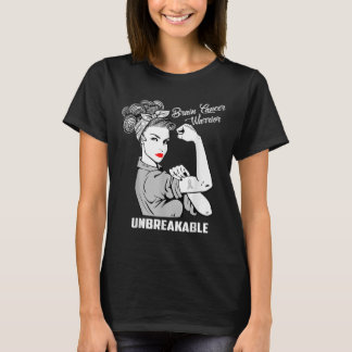 T-shirt Guerrier du cancer du cerveau Un cadeau de sensibi