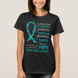 T-shirt Guerrier du cancer du col utérin
