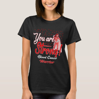 T-shirt guerrier du cancer du sang fort