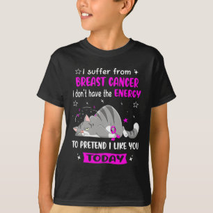 T-shirt Guerrier du cancer du sein Je souffre du cancer du