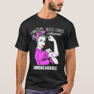 T-shirt Guerrier du cancer du sein Un cadeau de sensibilis