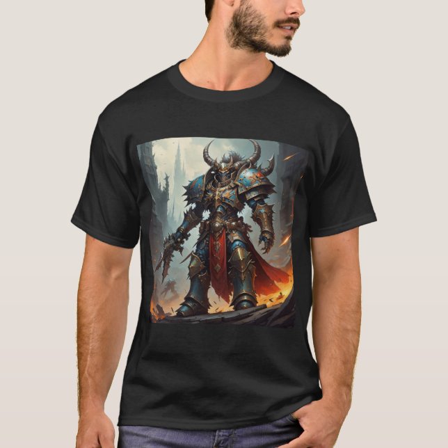 T-shirt Guerrier du Chaos  (Devant)